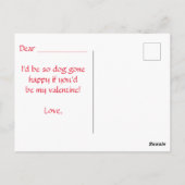 kleur je eigen valentijn voor kinderen briefkaart (Achterkant)