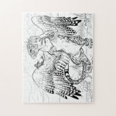 Kleur je eigen visserij Luipaard Gryphon Legpuzzel (Verticaal)