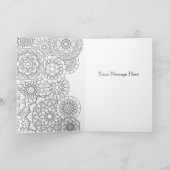 Kleur je eigen Wenskaart Kaart (Binnen)