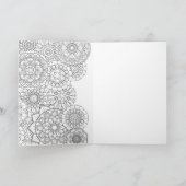 Kleur je eigen Wenskaart Kaart (Binnen)