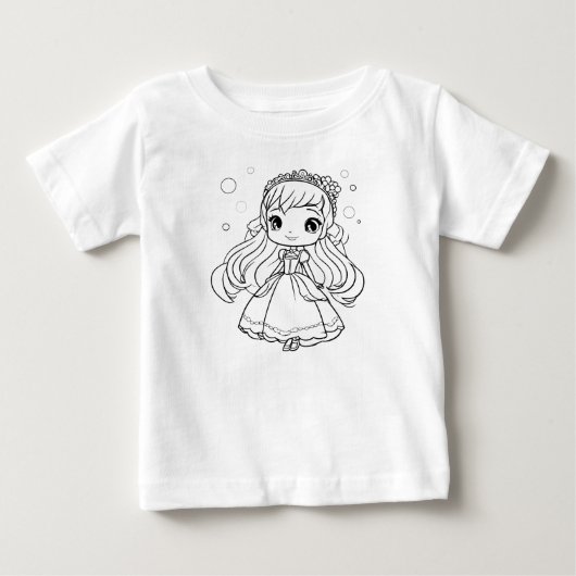 Kleur je prinses zelf in (Voorkant)
