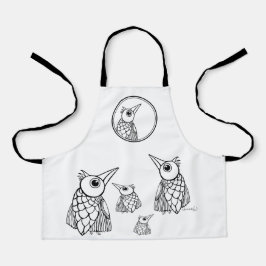 Kleur je schort ontwerp