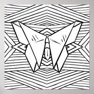 Kleur jezelf of Hanging als een Black & White Art Poster