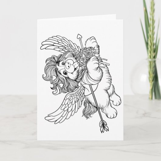 KLEUR JEZELF Valentine Feestdagen Kaart (Voorkant)