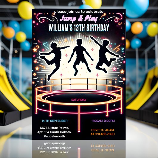 kleur jongens kinder coole trampoline Park 13e ver Kaart