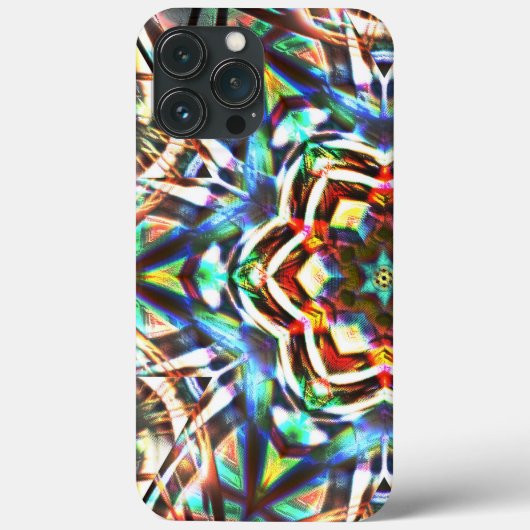 Kleur Kaleidocope met textuur die canvas kijkt Case-Mate iPhone Case (Achterkant)