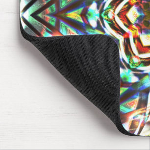 Kleur Kaleidocope met textuur die canvas kijkt Muismat