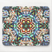 Kleur Kaleidocope met textuur die canvas kijkt Muismat (Voorkant)