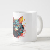 Kleur kat grote koffiekop (Voorkant rechts)