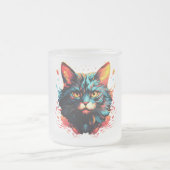 Kleur kat matglas koffiemok (Center)