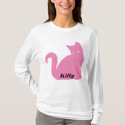 Kleur Kat-verandering T-shirt (Voorkant)