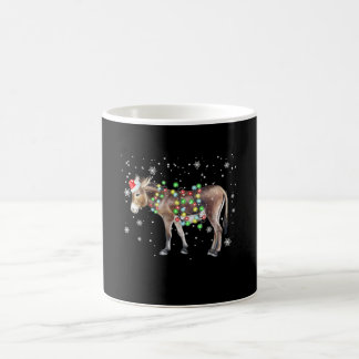 Kleur kerstlampje Donkey | Santa Donkey Gift Koffiemok
