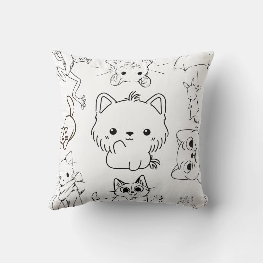 Kleur & Knuffel Dierenkussen Kussen (Achterkant)