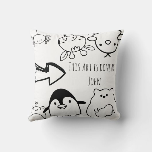 Kleur & Knuffel Dierenkussen Kussen (Achterkant)