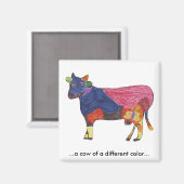Kleur Koe Magnet (Voorkant / Achterkant)