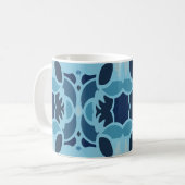 Kleur Leuke Blauwe Collage Klassieke Mok (Voorkant links)