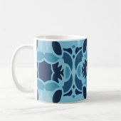 Kleur Leuke Blauwe Collage Klassieke Mok (Links)