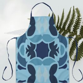Kleur Leuke Blauwe Collage Schort