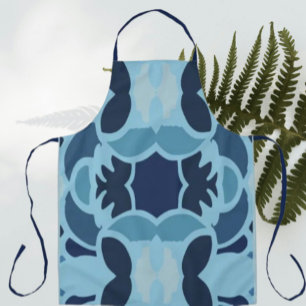 Kleur Leuke Blauwe Collage Schort