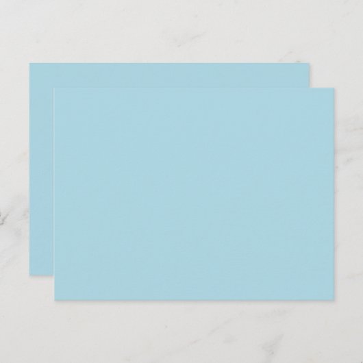 kleur lichtblauw briefkaart (Voorkant / Achterkant)