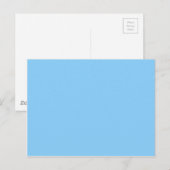 kleur lichtblauw briefkaart (Voorkant / Achterkant)