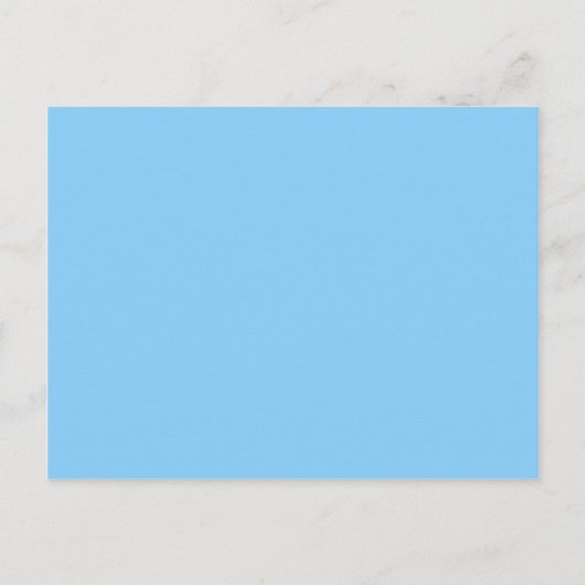 kleur lichtblauw briefkaart (Voorkant)
