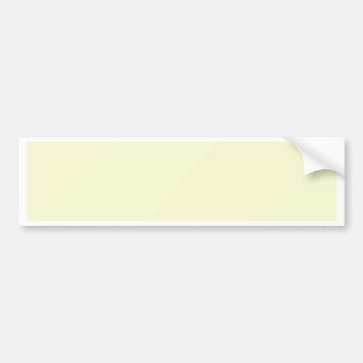 kleur lichtgele goudkleurig bumpersticker (Voorkant)