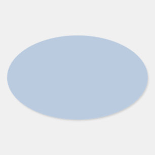 kleur lichtstaal blauw ovale sticker