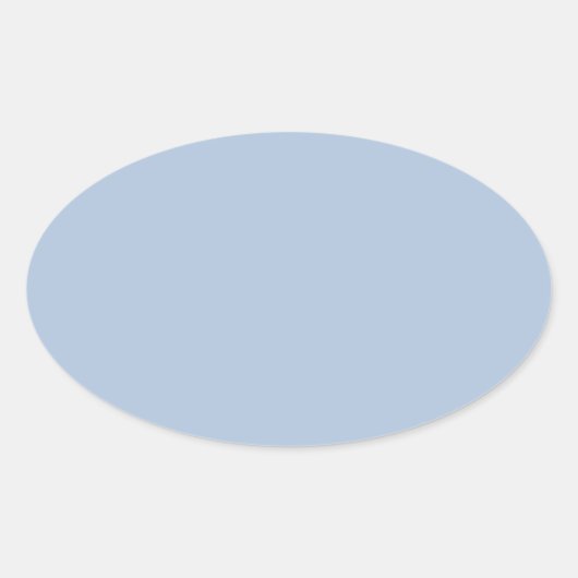 kleur lichtstaal blauw ovale sticker (Voorkant)