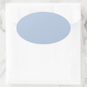 kleur lichtstaal blauw ovale sticker (Tas)