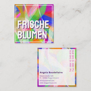 Kleur liefhebber Abstractie Vierkante Visitekaartje