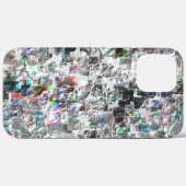 Kleur lijkt op vierkante dvd-snippers, ruwe mozaïe Case-Mate iPhone case (Achterkant (horizontaal))