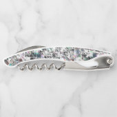 Kleur lijkt op vierkante dvd-snippers, ruwe mozaïe kurkentrekker (Achterkant)