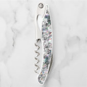 Kleur lijkt op vierkante dvd-snippers, ruwe mozaïe kurkentrekker (Voorkant)