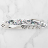 Kleur lijkt op vierkante dvd-snippers, ruwe mozaïe kurkentrekker (Voorkant)