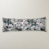 Kleur lijkt op vierkante dvd-snippers, ruwe mozaïe lichaamskussen (Achterkant)