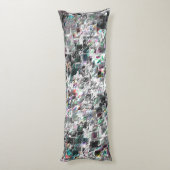 Kleur lijkt op vierkante dvd-snippers, ruwe mozaïe lichaamskussen (Achterkant (Verticaal))