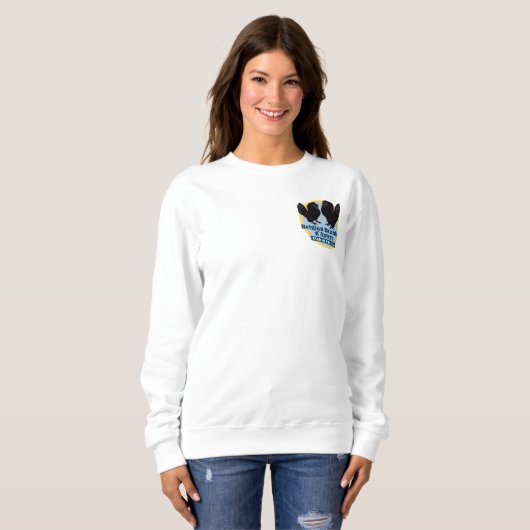 Kleur Logo (voor & achter) Dames Sweatshirt (Voorkant volledig)