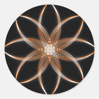 Kleur Lotus Ronde Sticker
