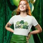 Kleur Lucky St Patricks Dag vrouwen T-shirt
