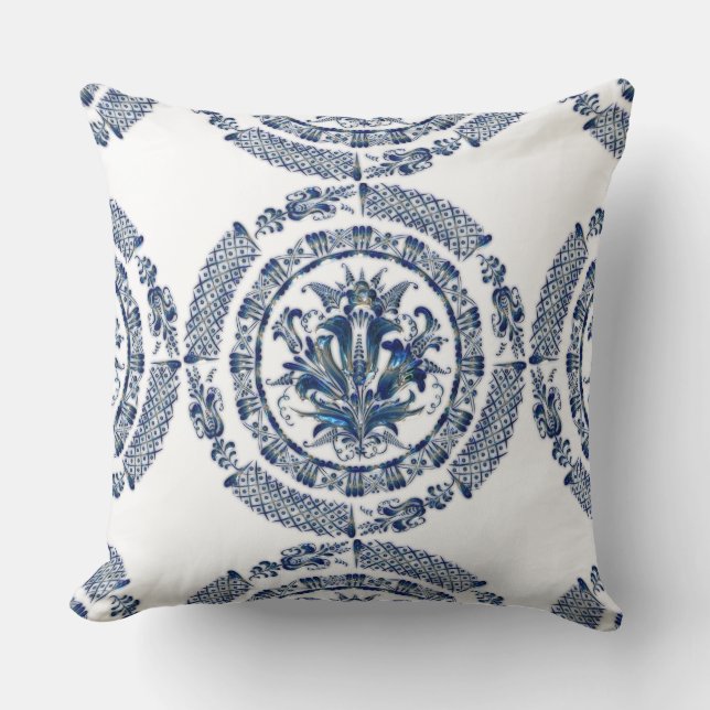 Kleur Mandala Beauful Designer Pillow Kussen (Voorkant)