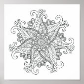 Kleur Mandala Poster (Voorkant)