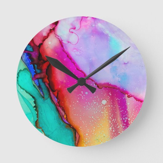 Kleur Mashup Ronde Klok (Voorkant)