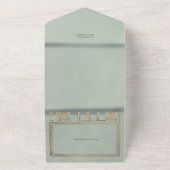 Kleur Match Liefde Notitie Boek Huwelijksuitnodigi All In One Uitnodiging (Buitenkant)