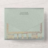 Kleur Match Liefde Notitie Boek Huwelijksuitnodigi All In One Uitnodiging (Achterkant)