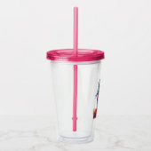 Kleur me 16oz, Fuchsia Pink Acryl Drinkbeker (Rechts)