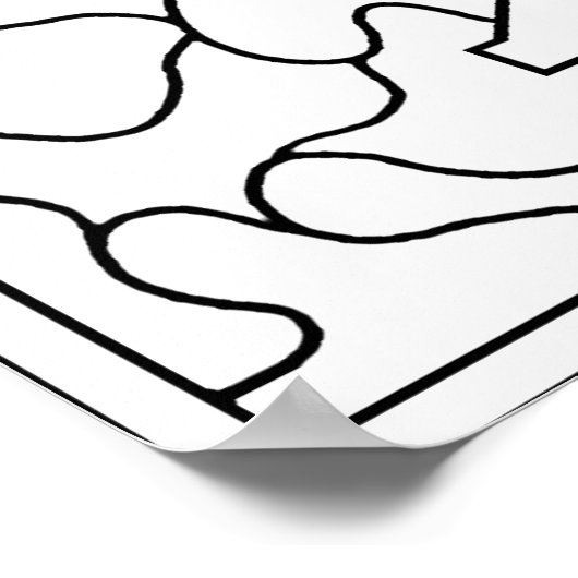 Kleur me! Alfabet Poster (Hoek)