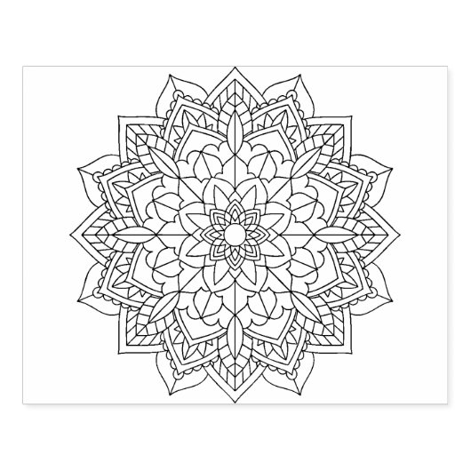 Kleur ME Bloem Art Stempel (Afrduk)