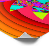 Kleur me Bright #3 Fractal Poster (Hoek)