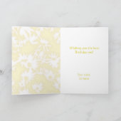 Kleur Me Daisies Gele Verjaardag Kaart (Binnen)